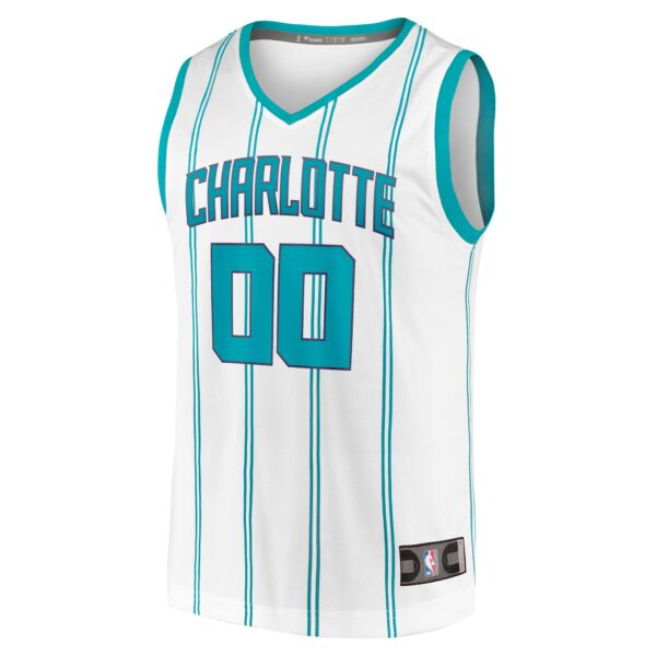 Charlotte Hornets Fanatics Youth Fast Break Replica Custom Jersey - Association Edition - White - Image 3