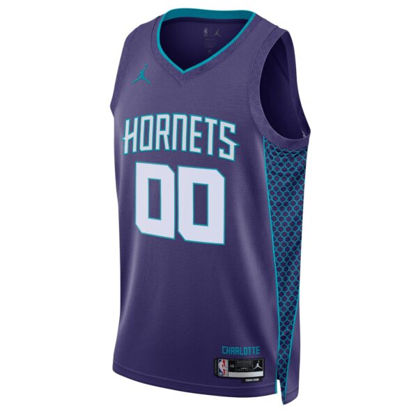 Charlotte Hornets Jordan Brand Unisex 2022/23 Swingman Custom Jersey - Statement Edition - Teal - Image 3