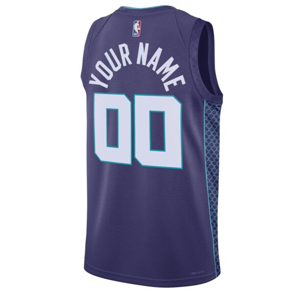 Charlotte Hornets Jordan Brand Unisex 2022/23 Swingman Custom Jersey - Statement Edition - Teal - Image 4