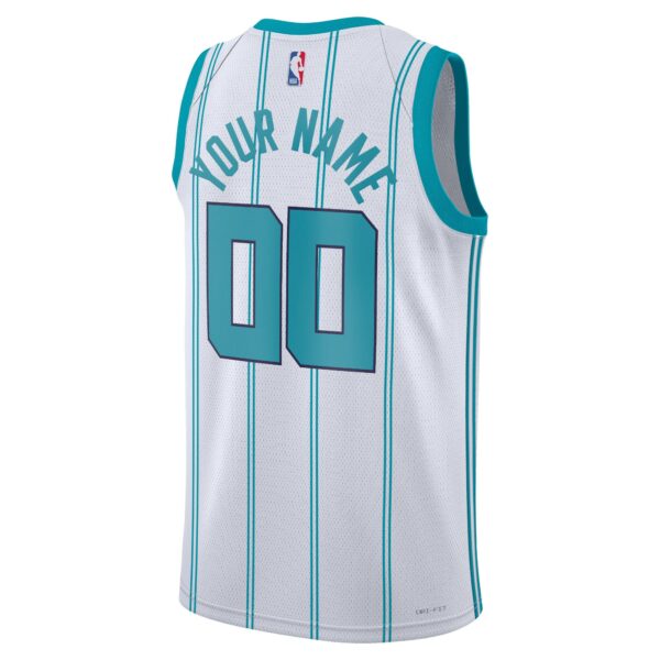 Charlotte Hornets Jordan Brand Unisex Swingman Custom Jersey White - Association Edition - Image 4