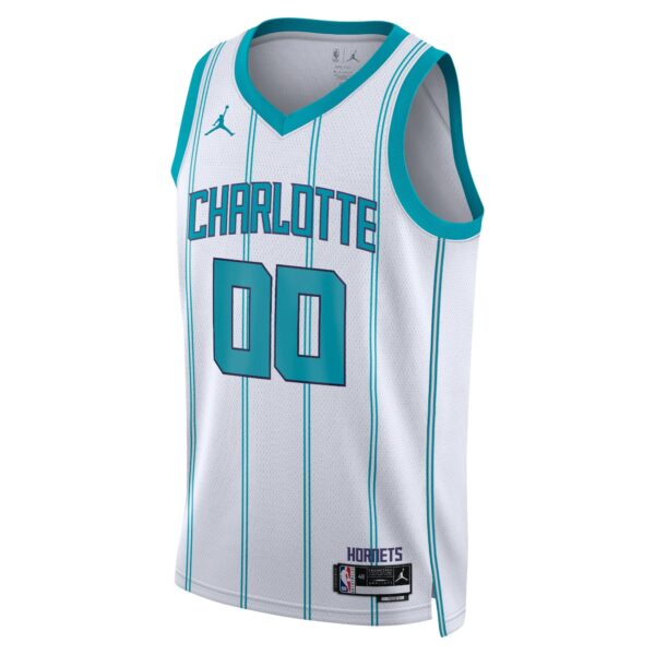 Charlotte Hornets Jordan Brand Unisex Swingman Custom Jersey White - Association Edition - Image 3