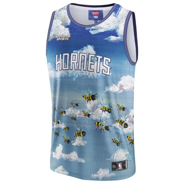 Charlotte Hornets NBA & KidSuper Studios by Fanatics Unisex Hometown Jersey - Blue - Image 3