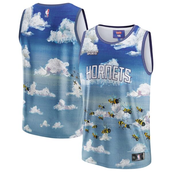 Charlotte Hornets NBA & KidSuper Studios by Fanatics Unisex Hometown Jersey - Blue - Image 2