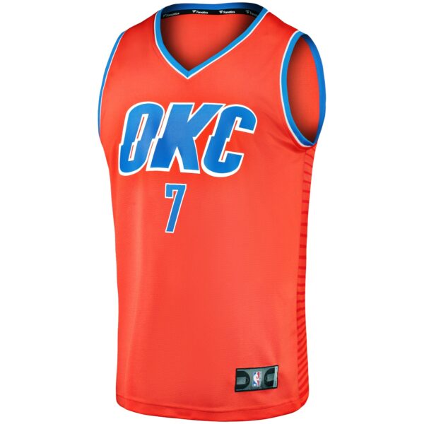 Chet Holmgren Oklahoma City Thunder Fanatics Fast Break Replica Player Jersey - Statement Edition - Orange - Image 3
