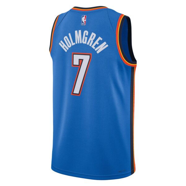 Chet Holmgren Oklahoma City Thunder Nike Unisex 2022 NBA Draft First Round Pick Player Swingman Jersey - Icon Edition - Blue - Image 4