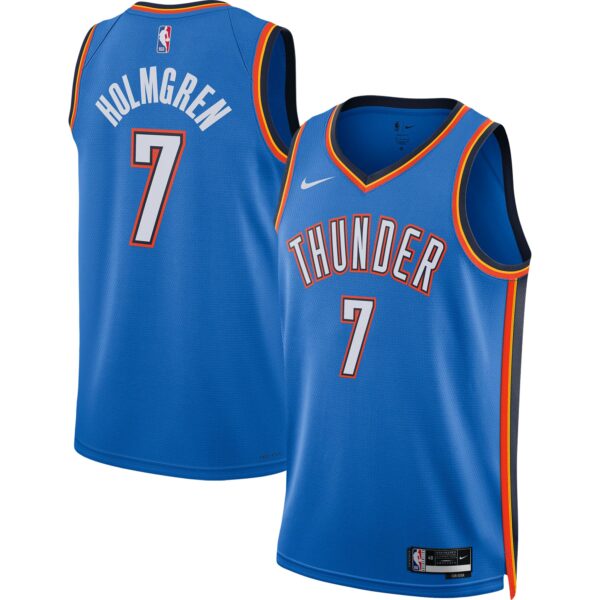 Chet Holmgren Oklahoma City Thunder Nike Unisex 2022 NBA Draft First Round Pick Player Swingman Jersey - Icon Edition - Blue - Image 2