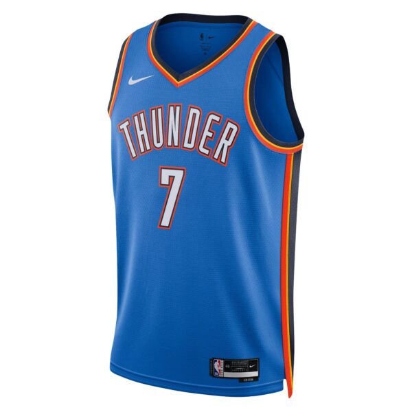Chet Holmgren Oklahoma City Thunder Nike Unisex 2022 NBA Draft First Round Pick Player Swingman Jersey - Icon Edition - Blue - Image 3