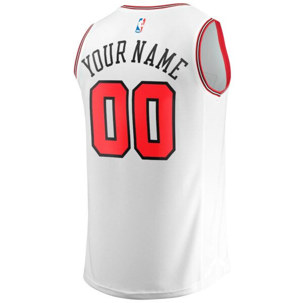 Chicago Bulls Fanatics Fast Break Custom Replica Jersey - Association Edition - White - Image 4