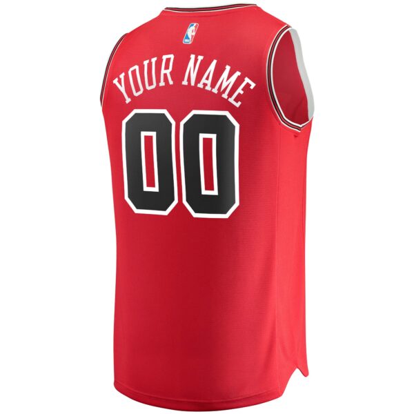 Chicago Bulls Fanatics Fast Break Custom Replica Jersey Red - Icon Edition - Image 4