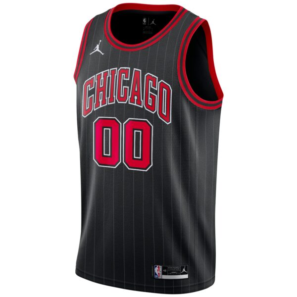 Chicago Bulls Jordan Brand Swingman Custom Jersey - Statement Edition - Black - Image 3