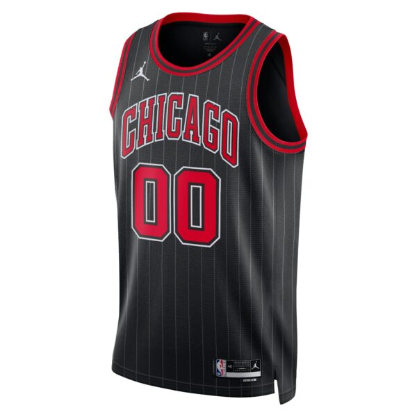 Chicago Bulls Jordan Brand Unisex 2022/23 Swingman Custom Jersey - Statement Edition - Black - Image 3