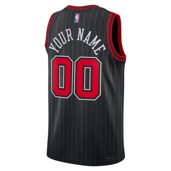 Chicago Bulls Jordan Brand Unisex 2022/23 Swingman Custom Jersey - Statement Edition - Black - Image 4