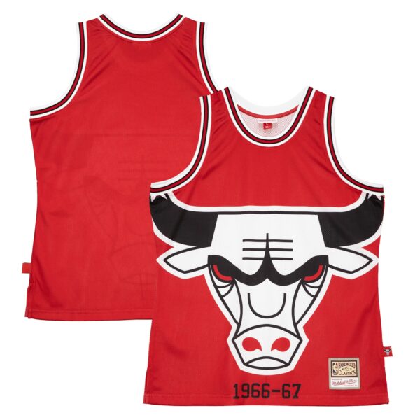 Chicago Bulls Mitchell & Ness Hardwood Classics Blown Out Fashion Jersey - Red - Image 2