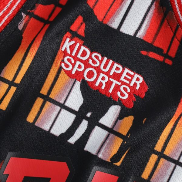 Chicago Bulls NBA & KidSuper Studios by Fanatics Unisex Hometown Jersey - Red - Image 5