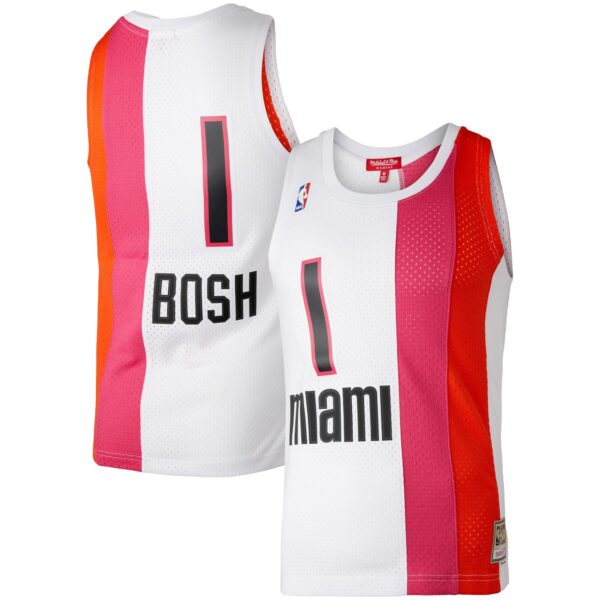 Chris Bosh Miami Heat Mitchell & Ness Women's Hardwood Classics 2011/12 Swingman Jersey - White - Image 2