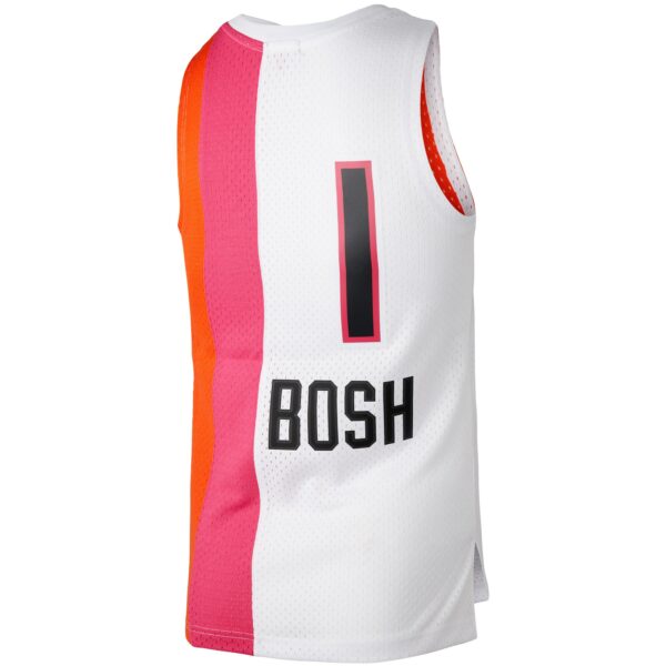 Chris Bosh Miami Heat Mitchell & Ness Women's Hardwood Classics 2011/12 Swingman Jersey - White - Image 4