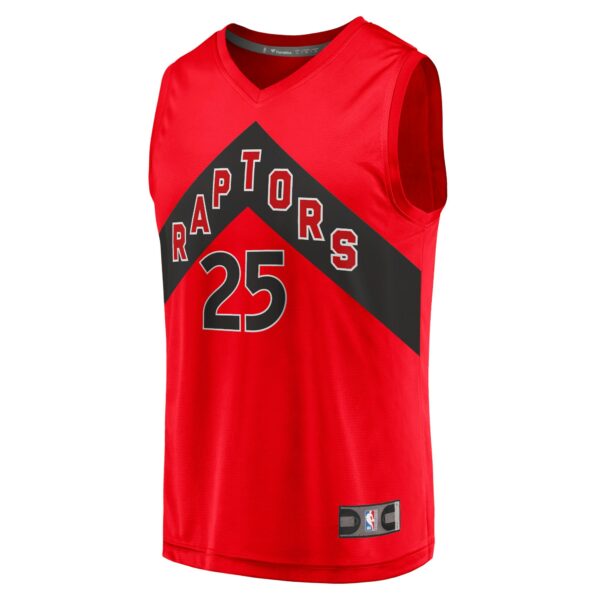 Chris Boucher Toronto Raptors Fanatics Youth Fast Break Replica Jersey - Icon Edition - Red - Image 3