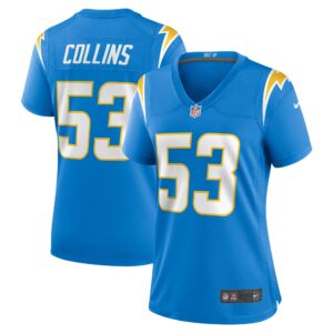 Chris Collins Los Angeles Chargers Nike Women's Team Game Jersey -  Powder Blue