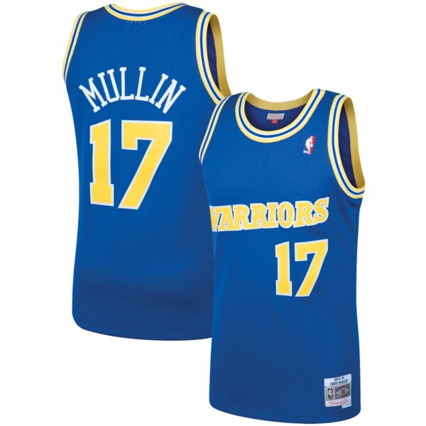 Chris Mullin Golden State Warriors Mitchell & Ness 1993/94 Hardwood Classics Swingman Jersey - Royal - Image 2