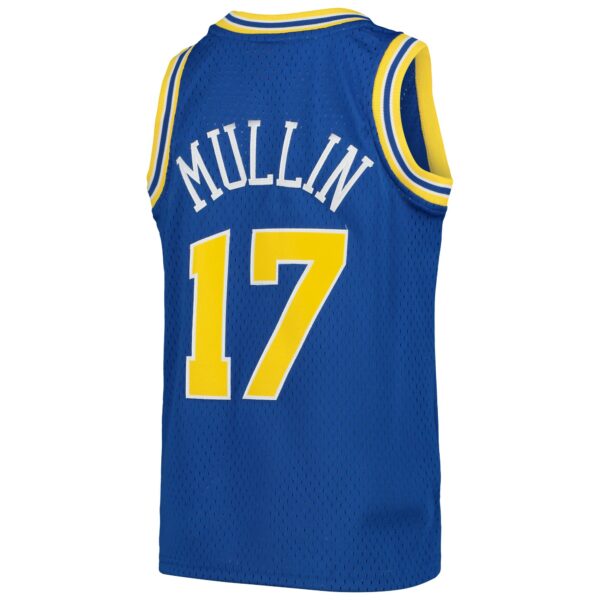 Chris Mullin Golden State Warriors Mitchell & Ness Youth 1993/94 Hardwood Classics Swingman Jersey - Royal - Image 4