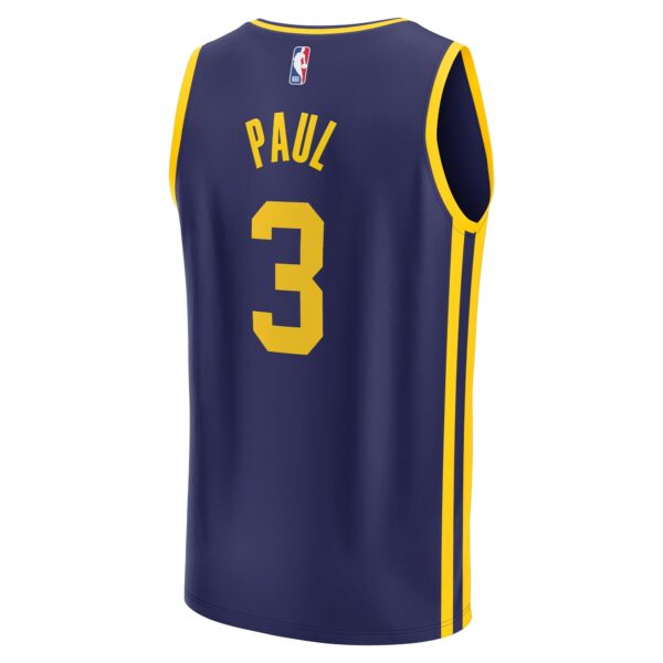 Chris Paul Golden State Warriors Fanatics Youth Fast Break Player Jersey - Statement Edition - Navy - Image 4