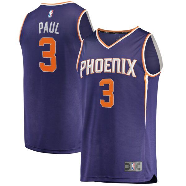 Chris Paul Phoenix Suns Fanatics Fast Break Replica Player Jersey - Icon Edition - Purple - Image 2