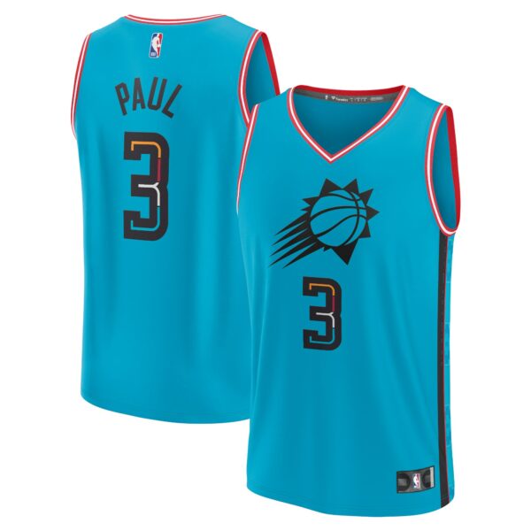 Chris Paul Phoenix Suns Fanatics Fastbreak Jersey - City Edition - Teal - Image 2