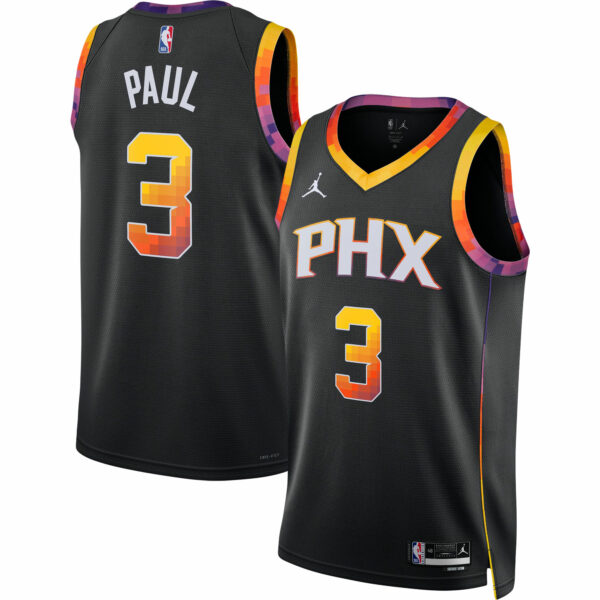 Chris Paul Phoenix Suns Jordan Brand Unisex Swingman Jersey - Statement Edition - Black - Image 2