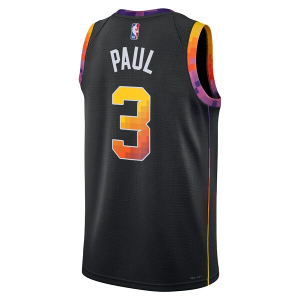Chris Paul Phoenix Suns Jordan Brand Unisex Swingman Jersey - Statement Edition - Black - Image 4
