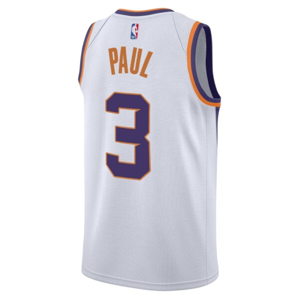 Chris Paul Phoenix Suns Nike Youth Swingman Jersey - Association Edition - White - Image 4