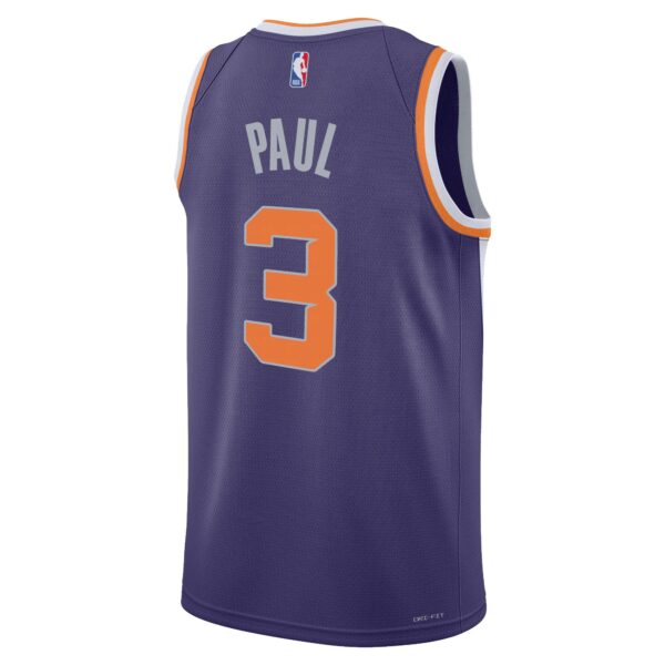 Chris Paul Phoenix Suns Nike Youth Swingman Jersey - Icon Edition - Purple - Image 4