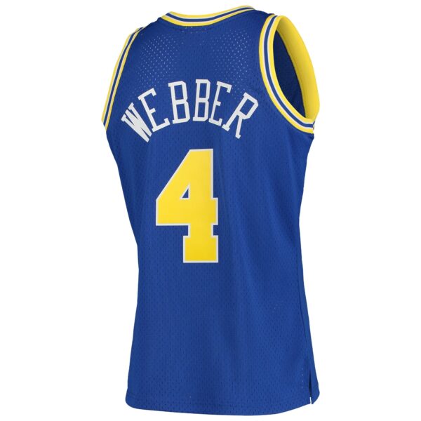 Chris Webber Golden State Warriors Mitchell & Ness 1993/94 Hardwood Classics Swingman Jersey - Royal - Image 4