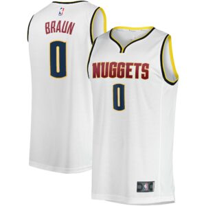 Christian Braun Denver Nuggets Fanatics Youth Fast Break Player Jersey - Association Edition - White