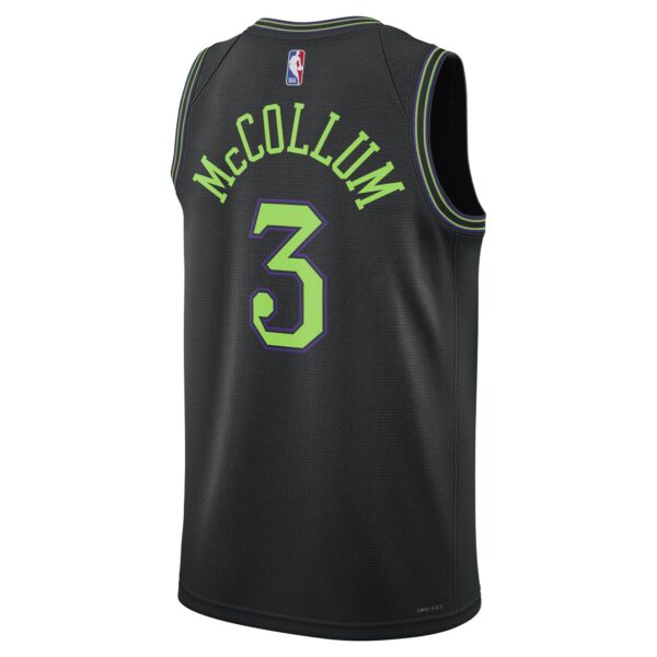 CJ McCollum New Orleans Pelicans Nike Unisex 2023/24 Swingman Jersey - Black - City Edition - Image 4