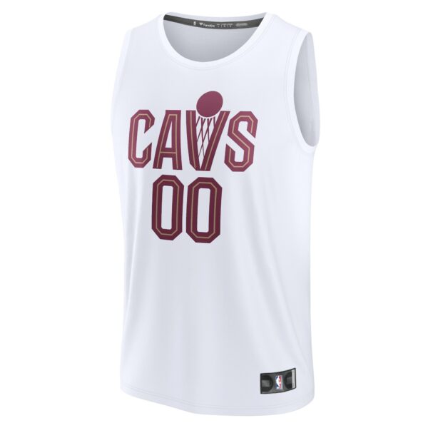 Cleveland Cavaliers Fanatics Youth Fast Break Replica Custom Jersey - Association Edition - White - Image 3