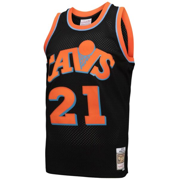 Cleveland Cavaliers Mitchell & Ness 1984-85 Hardwood Classics World B. Free Reload 3.0 Swingman Jersey - Black - Image 3