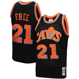 Cleveland Cavaliers Mitchell & Ness 1984-85 Hardwood Classics World B. Free Reload 3.0 Swingman Jersey - Black