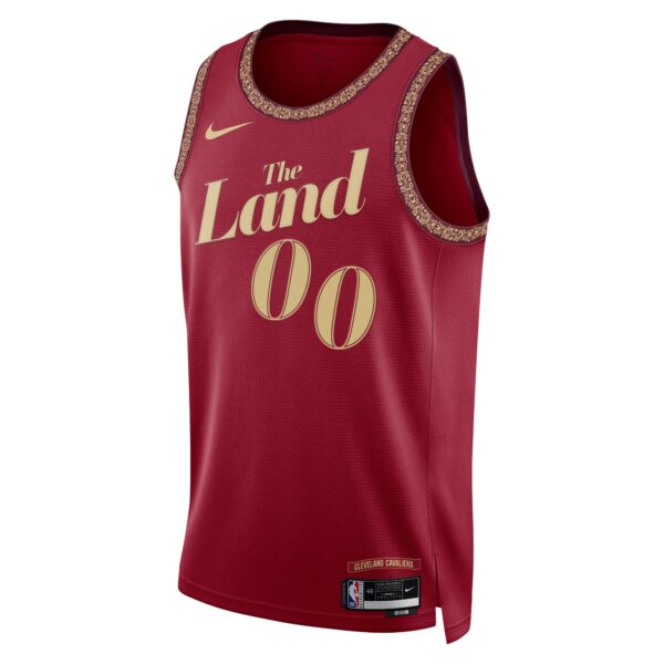 Cleveland Cavaliers Nike Unisex 2023/24 Custom Swingman Jersey - Wine - City Edition - Image 3