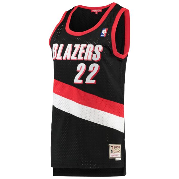 Clyde Drexler Portland Trail Blazers Mitchell & Ness Women's 1991/92 Hardwood Classics Swingman Jersey - Black - Image 3