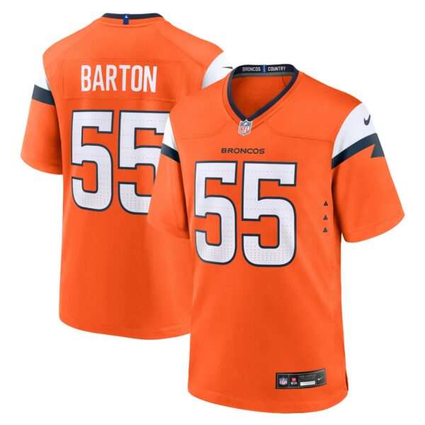 Cody Barton Denver Broncos Nike Game Jersey -  Orange