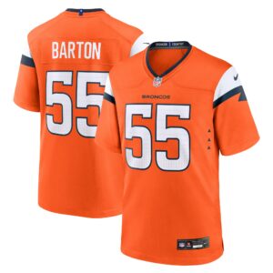 Cody Barton Denver Broncos Nike Game Jersey -  Orange