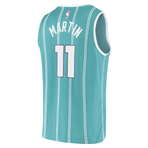 Cody Martin Charlotte Hornets Fanatics Fast Break Replica Jersey - Icon Edition - Teal - Image 4