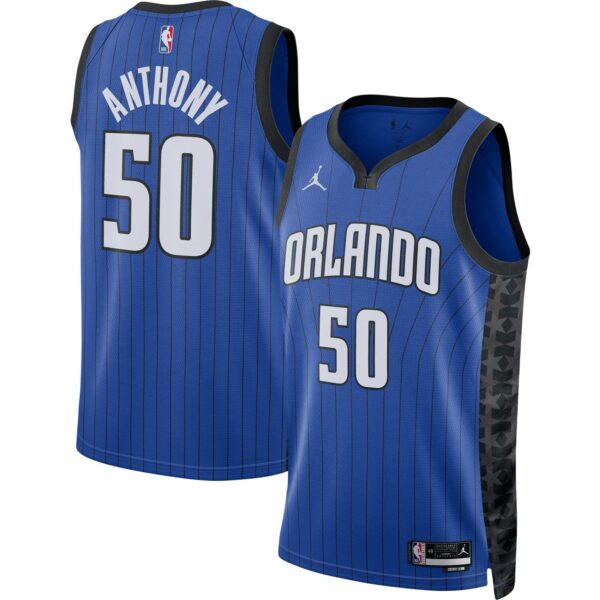 Cole Anthony Orlando Magic Jordan Brand Unisex Swingman Jersey - Statement Edition - Blue - Image 2