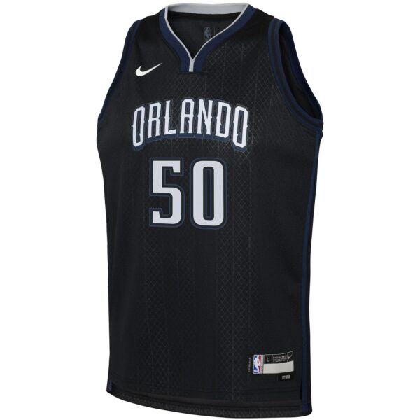 Cole Anthony Orlando Magic Nike Youth 2022/23 Swingman Jersey - City Edition - Black - Image 3