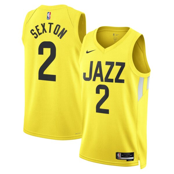 Collin Sexton Utah Jazz Nike Unisex Swingman Jersey - Icon Edition - Gold - Image 2