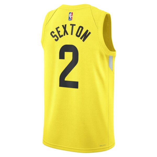 Collin Sexton Utah Jazz Nike Unisex Swingman Jersey - Icon Edition - Gold - Image 4