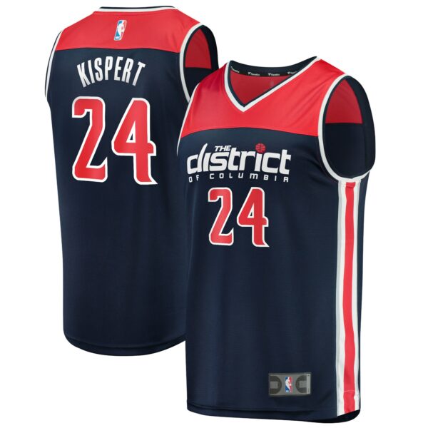 Corey Kispert Washington Wizards Fanatics Fast Break Replica Player Jersey - Statement Edition - Navy - Image 2