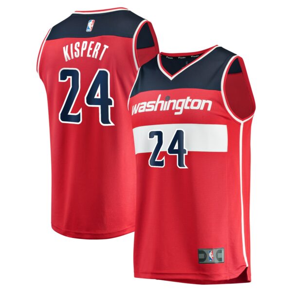 Corey Kispert Washington Wizards Fanatics Youth Fast Break Replica Player Jersey - Icon Edition - Red - Image 2