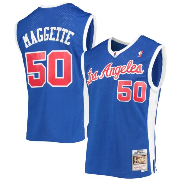 Corey Maggette LA Clippers Mitchell & Ness 2001/02 Hardwood Classics Swingman Jersey - Royal - Image 2