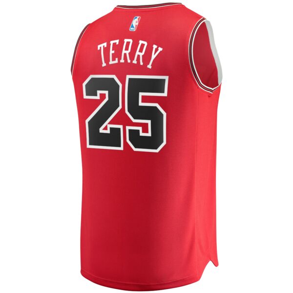 Dalen Terry Chicago Bulls Fanatics Fast Break Replica Player Jersey - Icon Edition - Red - Image 4